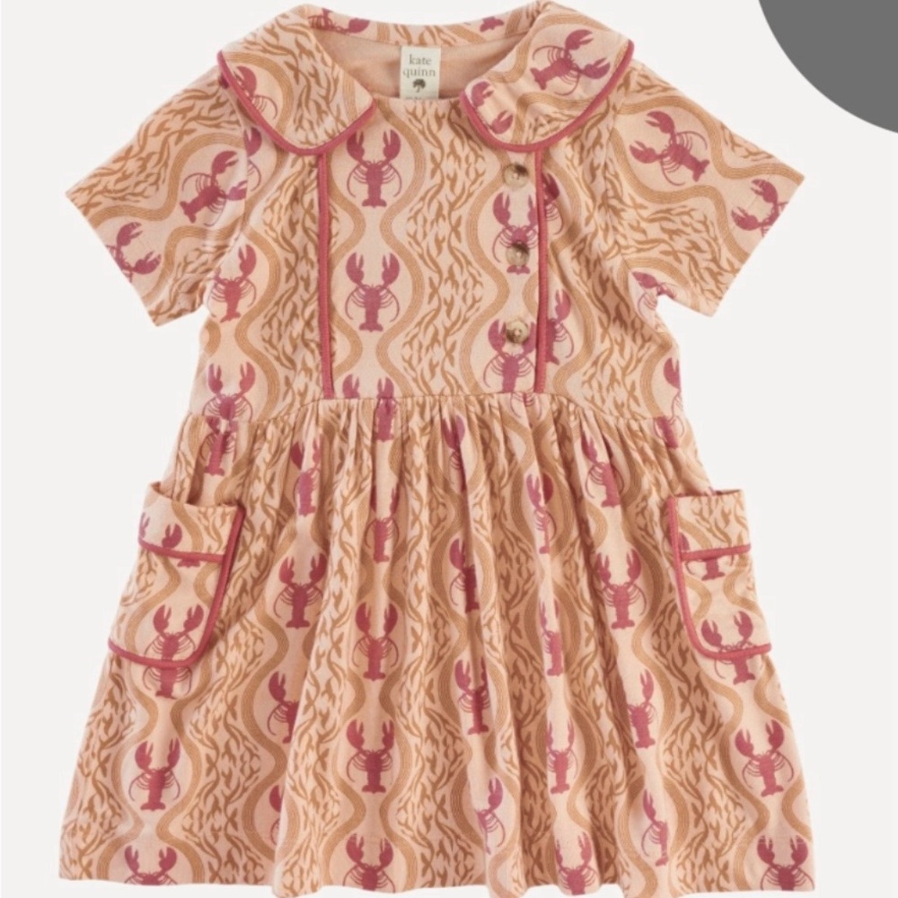 ✨Kate Quinn Peach Lobster Dress 🦞